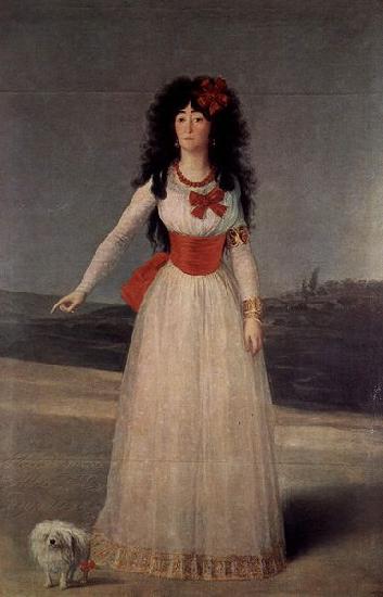 Francisco de Goya White Duchess oil painting image